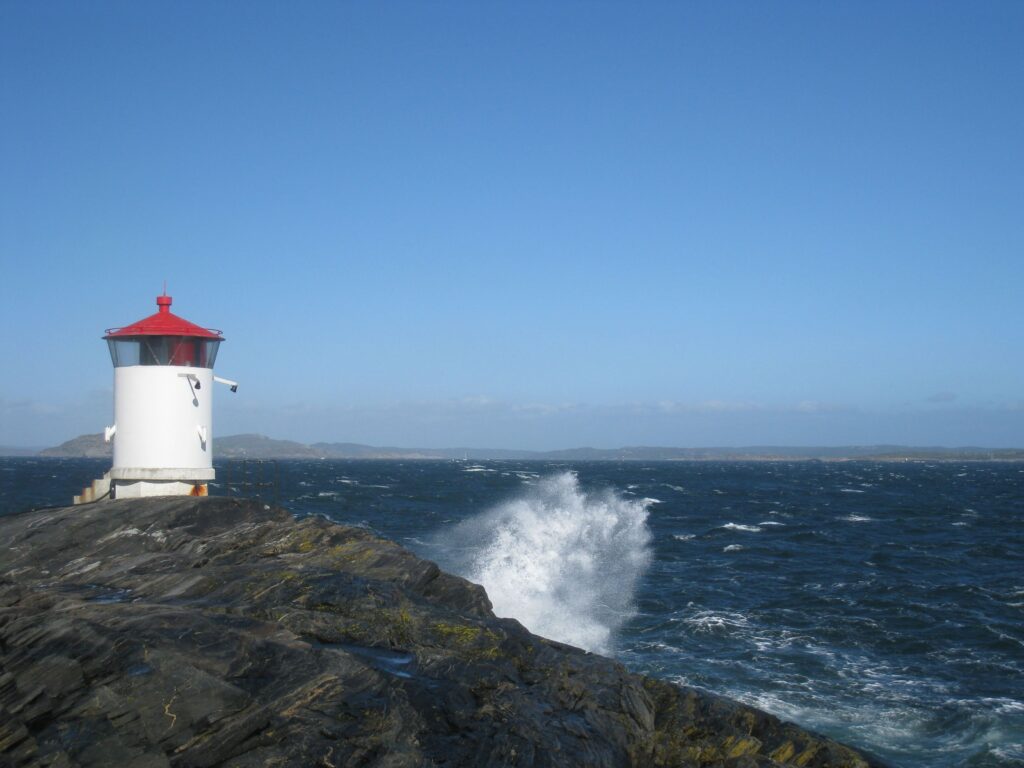 Lighthouse at Åstol in Bohuslän